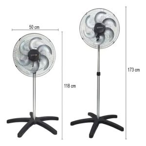 Ventilador Coluna 50cm 200w Industrial Turbo Chão